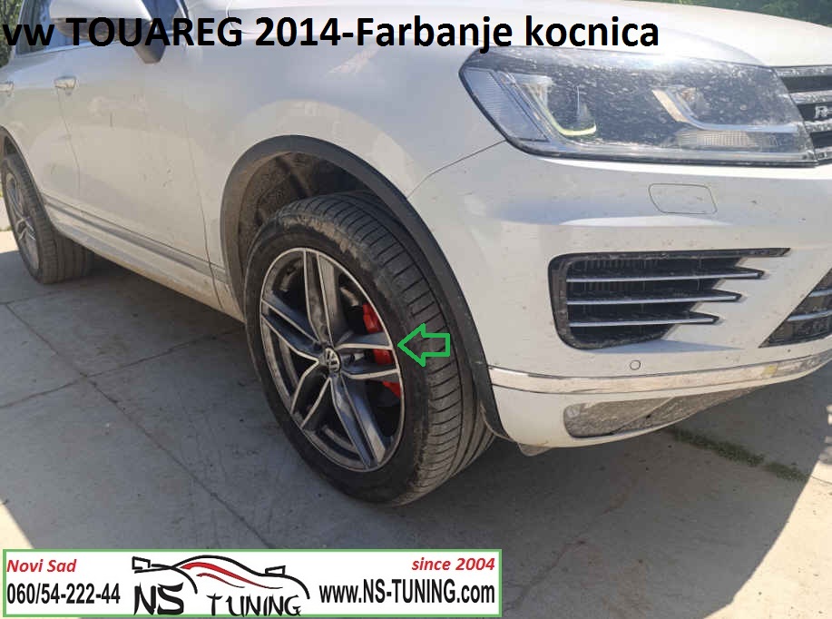 farbanje kocionih celjusti kocnica crvena termo boja vw touareg novi sad ns tuning